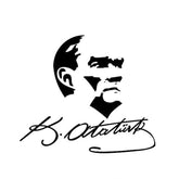 Velours wall sticker Atatürk-4 53X46cm